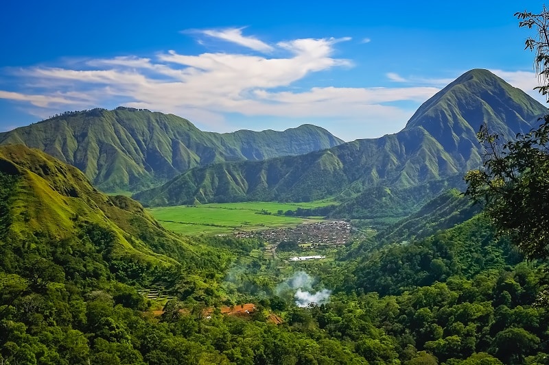 Landscape of Lombok Island