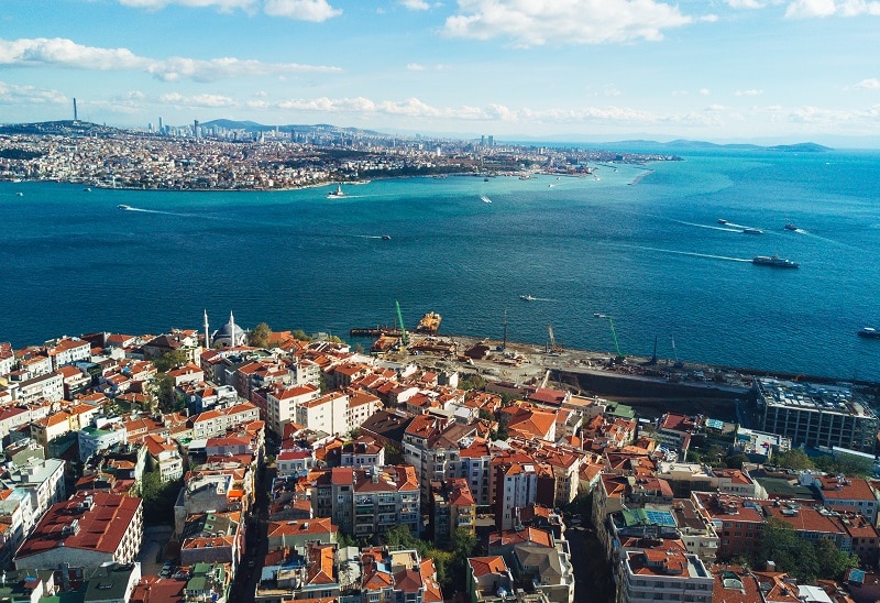 Aerial view of Istanbul