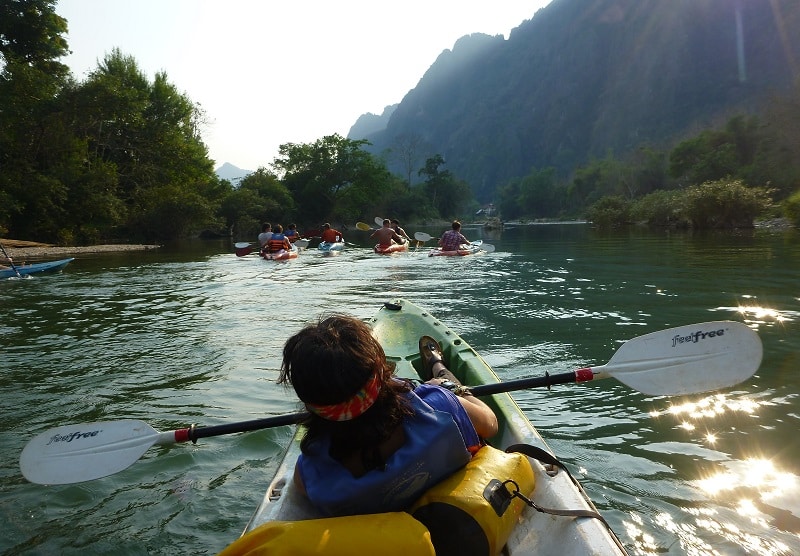 Rafting laos vang vieng