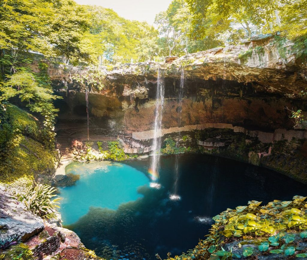 cenote zaci, valladolid, mexico