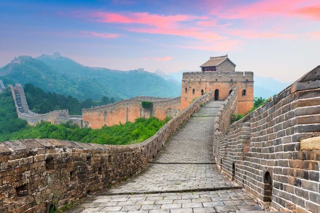 Great wall of china at the jinshanling section