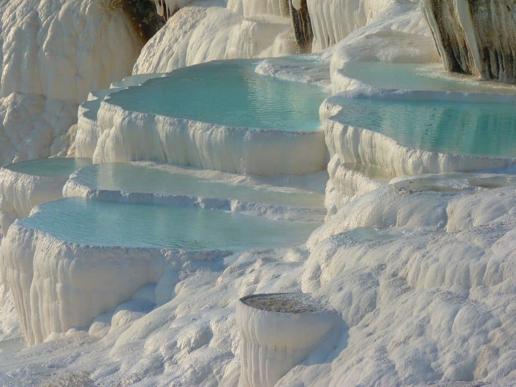 pamukkale, sintered lime terraces, calcium